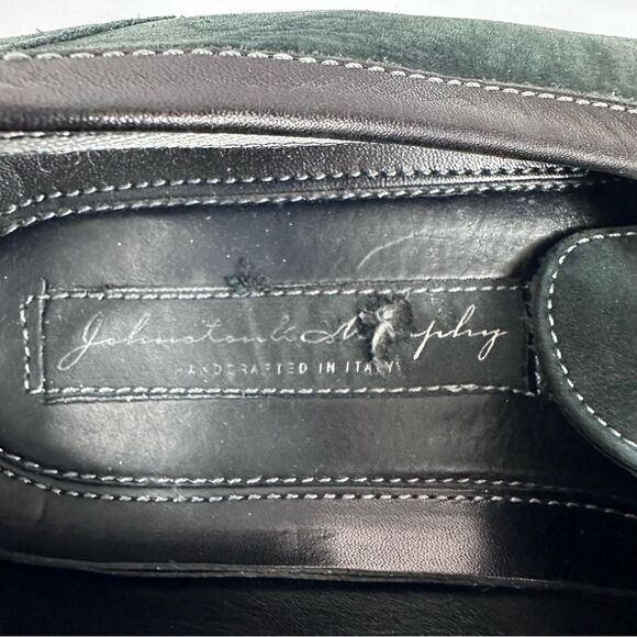 Johnston Murphy  Loafer Men's 8.5 M Black & grey Toe Silver Bit - Picture 10 of 11